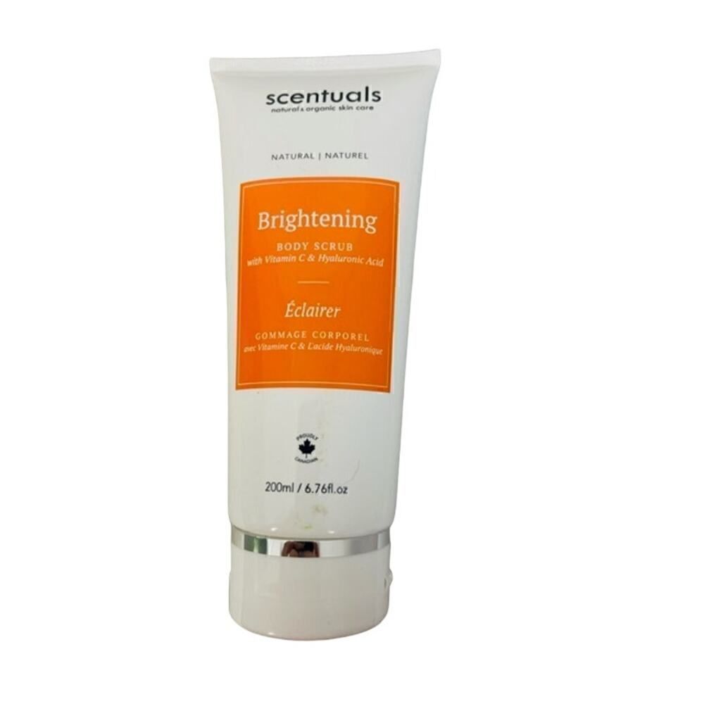 SCENTUALS Brightening Body Scrub Vitamin C Hyaluronic 6.7oz Full Size Sealed